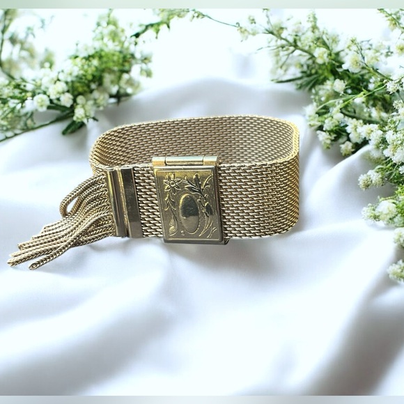 🌺Vintage Victorian Revival Mesh Bracelet - Picture 10 of 11